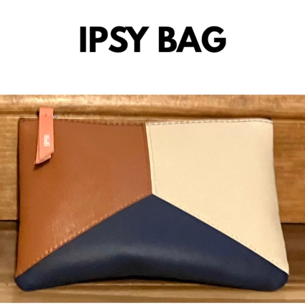 IPSY BAG - NEVER USED - OPENED TO TAKE PICTURES - INCLUDES SMALL SAMPLES
